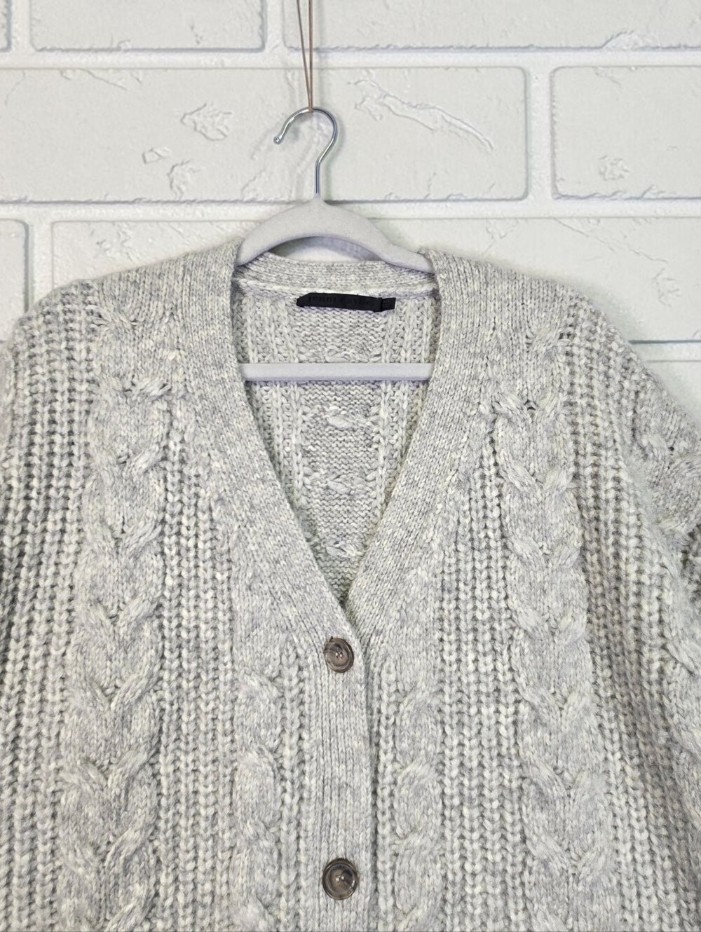 Jenni Kayne Alpaca Wool Cocoon Cardigan Gray Relaxed Oversize Sweater Size XXS - Picture 4 of 16